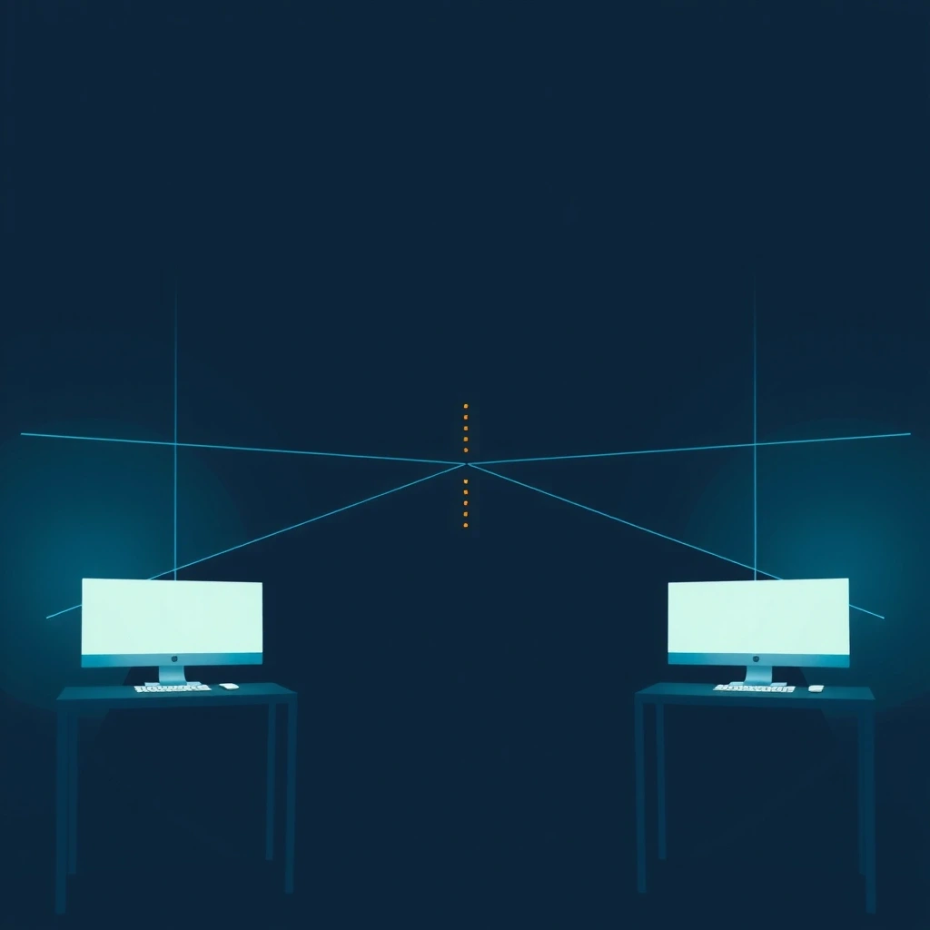 Ilustracja odległości monitora